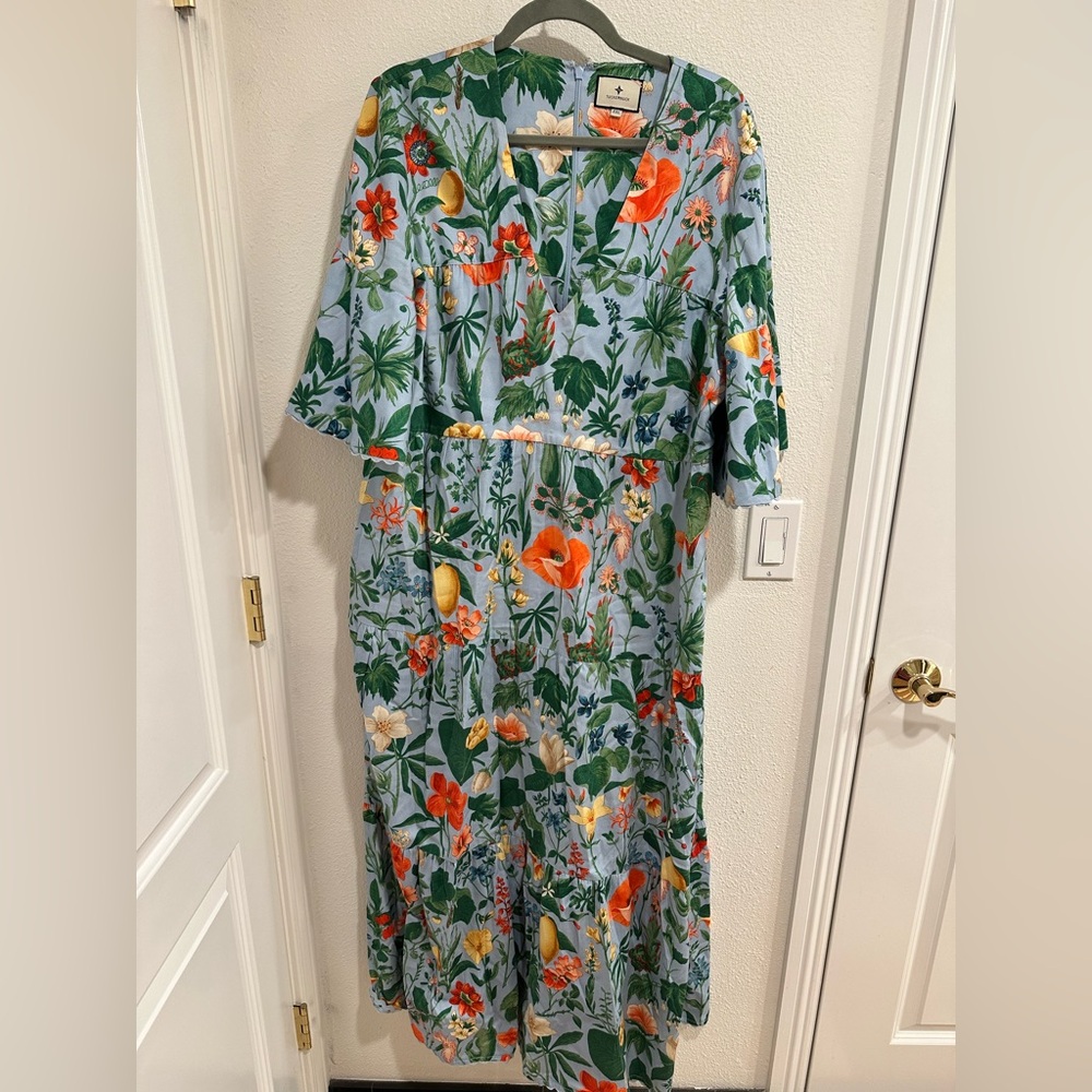 Tuckernuck Blue Floral Maxi Dress